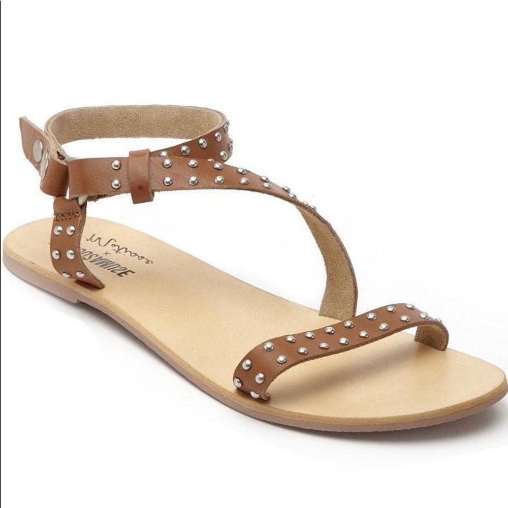Amuse Society x Matisse Studded Sandals, Tan, 8 W